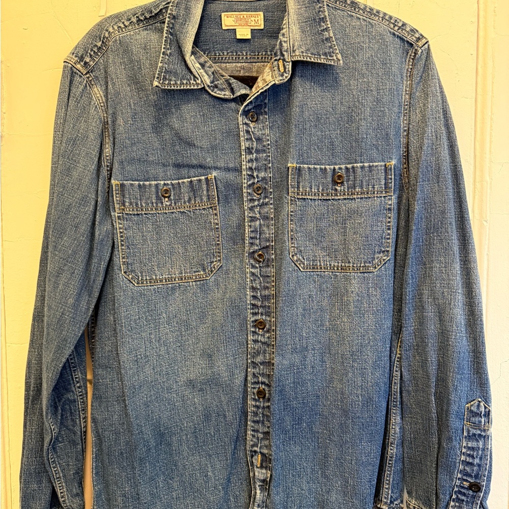 Denim Button-Up Shirt